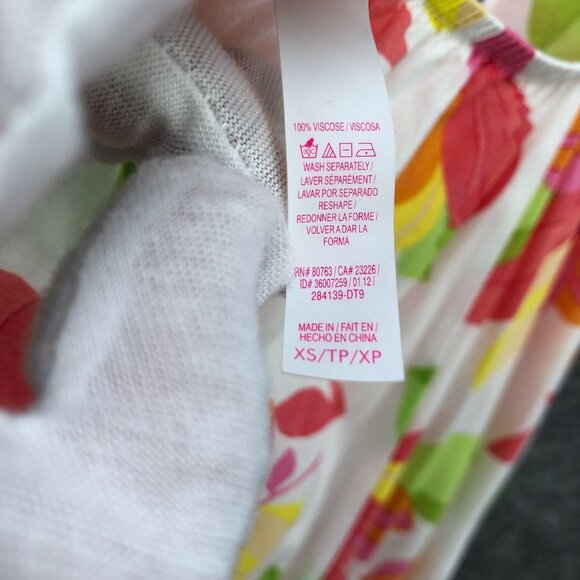 Victoria's Secret Halter Cami Top Womens XS V-Neck Floral Babydoll Colorful - Picture 7 of 10